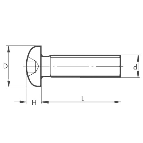 Maskinskruv kryss PH MRX 4.8 FZB DIN 7985