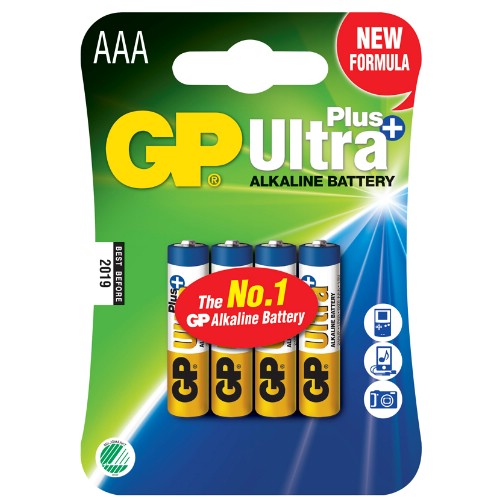 Alkaliska batterier GP Ultra+