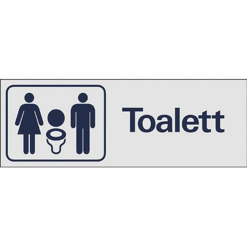 Skylt symbol toalett