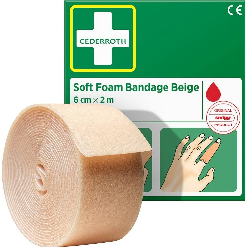 Fingerförband CEDERROTH Soft Foam Bandage Beige