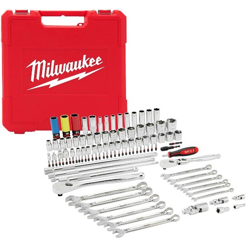 Hylsnyckelsats 1/4" 3/8" 1/2" mm MILWAUKEE 108 delar