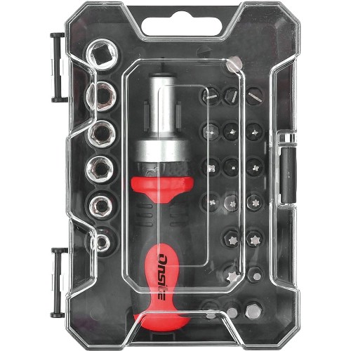 Bits- och hylsnyckelsats 1/4" ONSITE Stubby